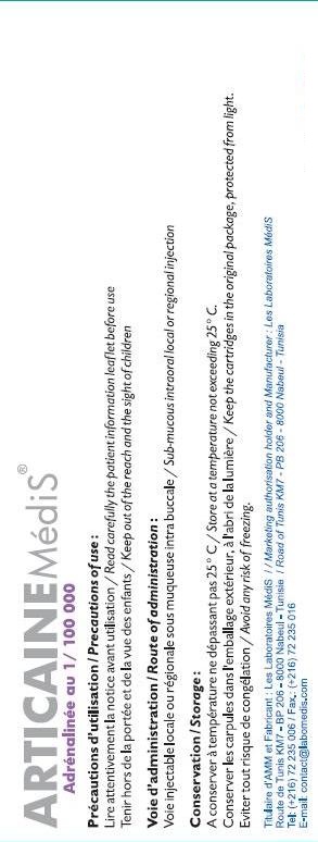 Articaine Medis Adrenaline